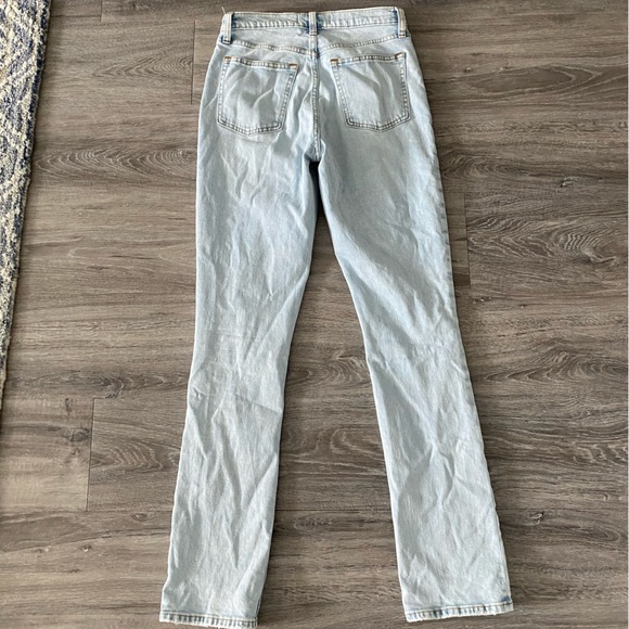 Abercrombie Jeans high rise split hem flare light wash - Picture 4 of 9